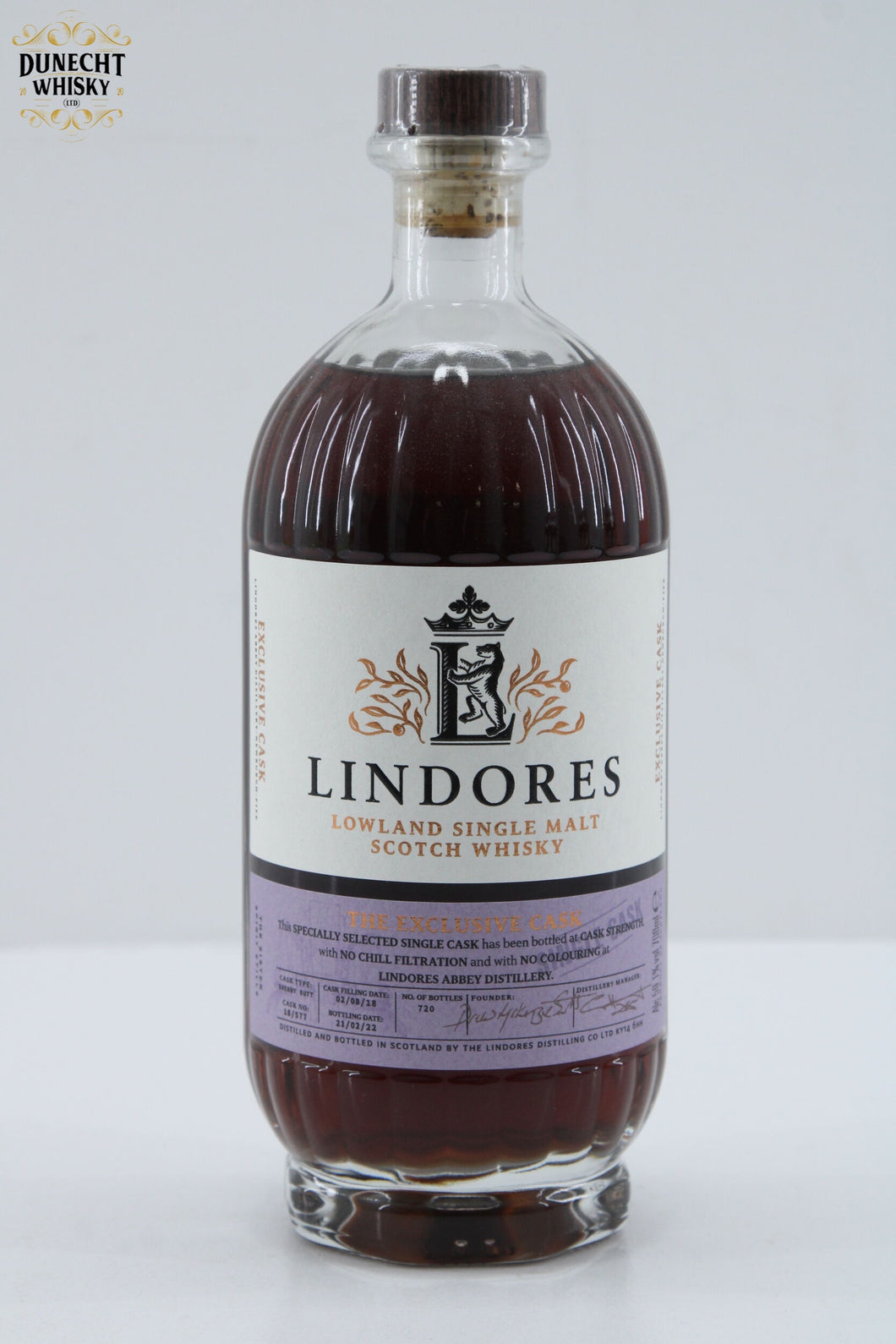 Lindores Abbey - The Exclusive Cask - Cask #18/577 - Whisky Import Nederland