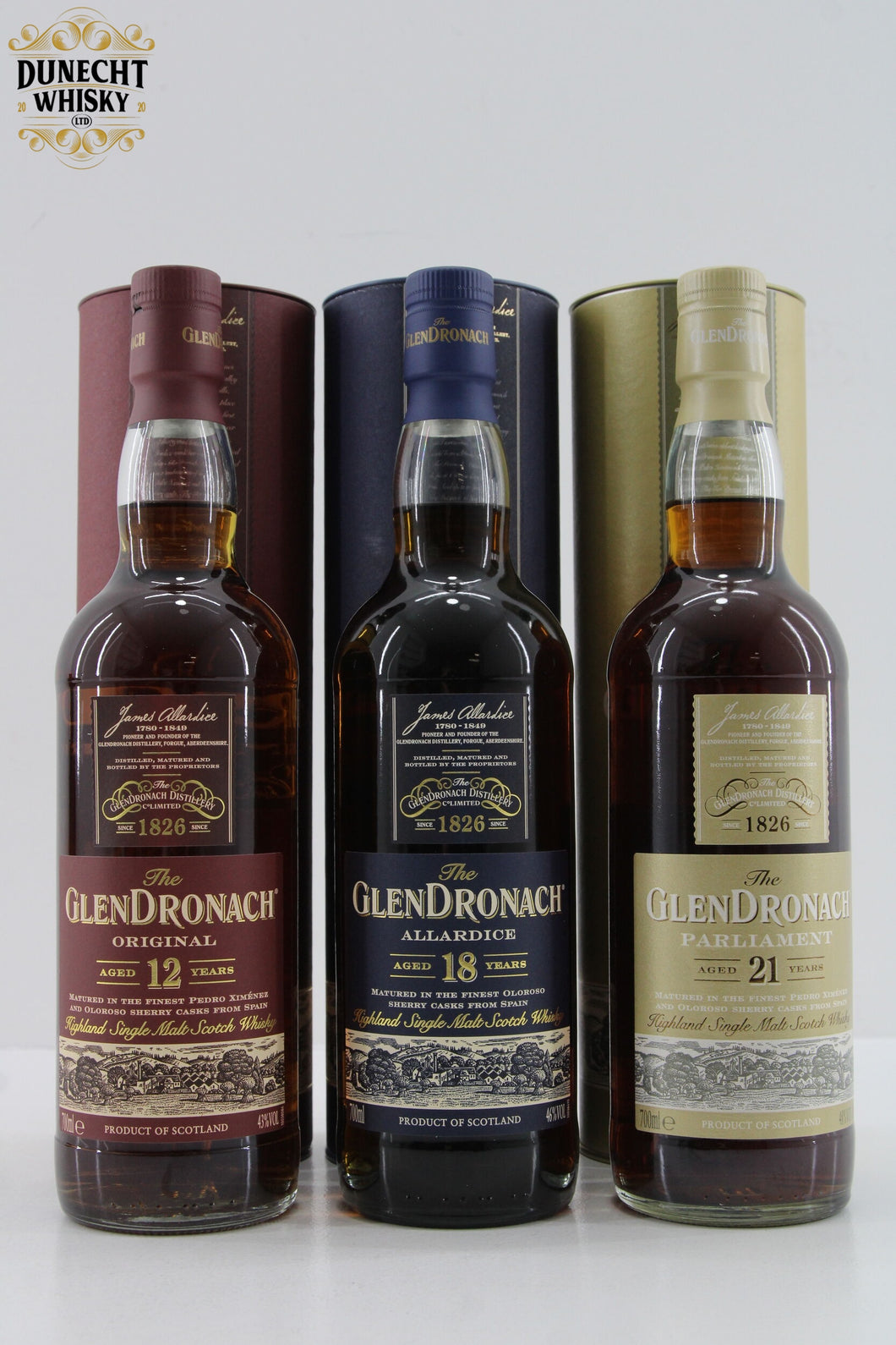 Glendronach - 12-18-21 Years Old - 3x70cl